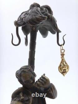 Pair Of Earrings Doors In Bronze Era 19th Century