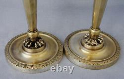 Pair Of Flames In Bronze Of Epoque Empire Early 19th Century