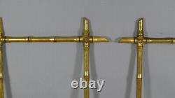 Pair Of Frames Golden Wood Shape Bamboo, Napoleon III Era, Xixth