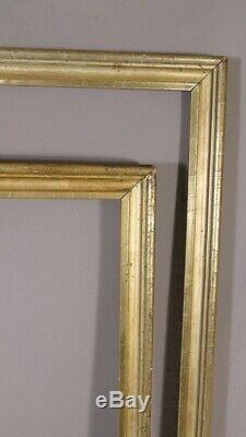 Pair Of Frames In Doucine In Golden Wood, Time XIX