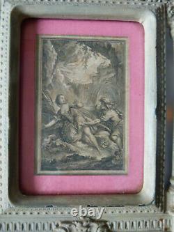 Pair Of Frames In Gutta Percha 19th Century Napoleon III Era With Engravings