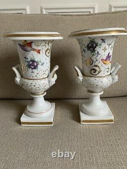 Pair Of Grand Vases Empire Period / Restoration XIX Eme Old Paris