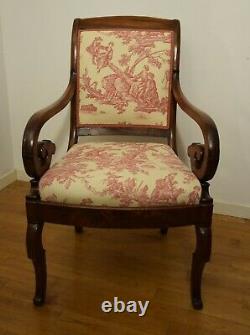 Pair Of Lacrosse Armchairs, Dining Period, 19th