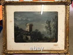 Pair of 19th-century romantic troubadour oil paintings, 1830/40