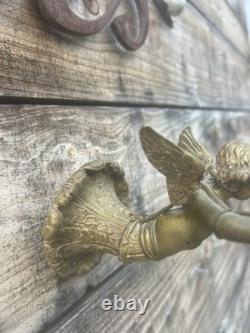 Pair of Antique Gilded Bronze Wall Sconces Empire Period 19th Century