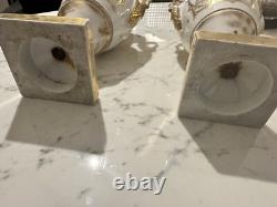 Pair of Baluster Vases Louis Philippe in Old Paris Porcelain 19th Century