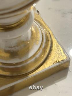 Pair of Baluster Vases Louis Philippe in Old Paris Porcelain 19th Century