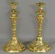 Pair Of Candlesticks, Gilded Bronze Candle Holders, Late 19th Century Napoleonic Style