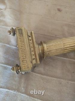 Pair of Candlesticks Torches in the Financial Style 19th Century