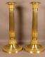 Pair Of Charles X Restoration Gilt Bronze Candlesticks, Early 19th Century