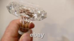 Pair of Cut Crystal Carafes with Flat Sides, Baccarat, 19th Century