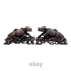 Pair of Indochinese Cows, 19th Century