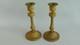 Pair Of Louis Xvi Candlesticks In Gilded Bronze, 19th Century