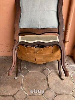 Pair of Napoleon III Armchairs in Rosewood and Pear Wood, 19th Century