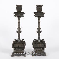 Pair of Napoleon III Candlesticks from the 19th Century