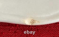 Pair of antique fine earthenware plates, late 19th century, circa 1880