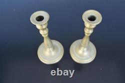 Pair of brass candlesticks from the 19th century