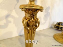 Pair of bronze candelabra, 19th century, perfect condition, several heights available