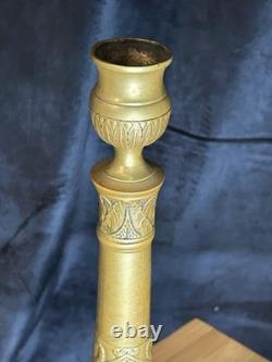 Pair of bronze candlesticks Directoire Period Late 18th Century