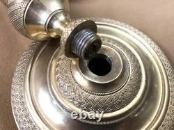 Pair of candlesticks / candelabra from the EMPIRE RESTORATION period in 19th century bronze