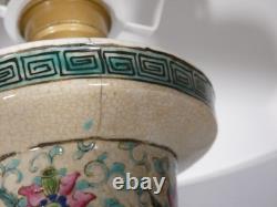 Pair of ceramic lamp vases from China, late 19th century