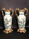 Pair Of Porcelain And Bronze Vases From The Napoleon Iii Period, 19th Century