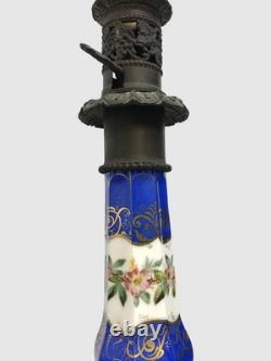 Pair of porcelain oil lamps from the Napoléon III period