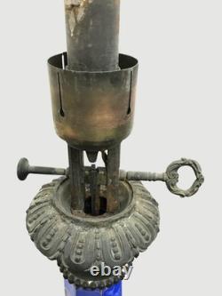 Pair of porcelain oil lamps from the Napoléon III period