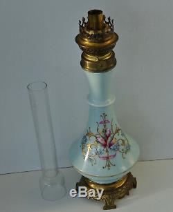 Paris Paris Porcelain Oil Lamp From The 19th Napoleon III Period