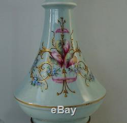 Paris Paris Porcelain Oil Lamp From The 19th Napoleon III Period