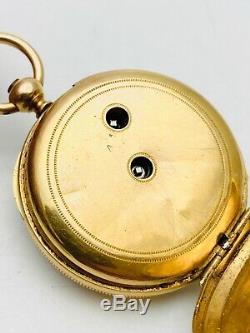 Pass Watch 18k Gold Inlaid Decoration Era XIX To Restore