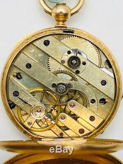 Pass Watch 18k Gold Inlaid Decoration Era XIX To Restore