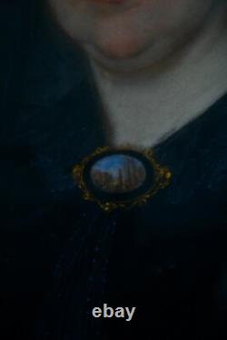 Pastel Portrait of a Woman, 19th Century, Gilded Frame, Napoleon III Style