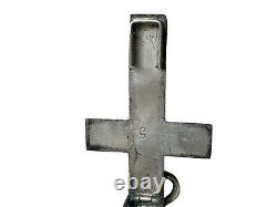 Pendant Cross Reliquary Silver Religion Epoque XIX Antique Cross Reliquary