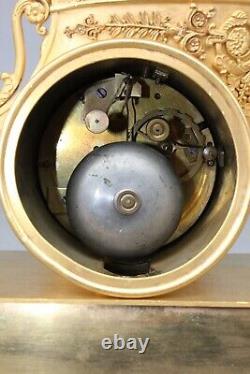 Pendule Au Char Epoque Restoration Xixth Century