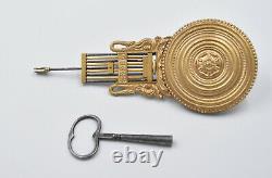 Pendule Lyre Era Charles X XIX Eme Kaminuhr Clock Uhren Cartel
