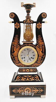 Pendulum Fork Time Charles X XIX Eme Kaminuhr Clock Clock Uhren Cartel