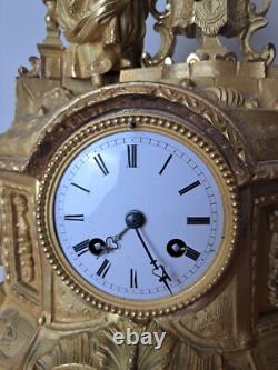 Pendulum, Gilded Bronze, Restoration period, 19th century