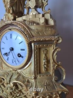 Pendulum, Gilded Bronze, Restoration period, 19th century