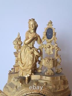 Pendulum, Gilded Bronze, Restoration period, 19th century Pendulum, Gilded Bronze, Restoration period, 19th century