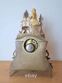 Pendulum, Gilded Bronze, Restoration period, 19th century