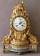 Pendulum, Louis Xvi Clock Gilt Bronze And Porcelain Sevres Xix Emi