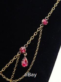 Perpignan Garnet Necklace Drapery Catalan 18k Gold And Garnets Time XIX