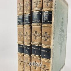 Peuchet Memoirs on Mirabeau & His Time. 4/4 Vol. Bossange, 1824. Eo