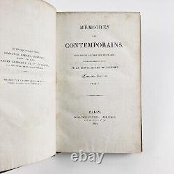 Peuchet Memoirs on Mirabeau & His Time. 4/4 Vol. Bossange, 1824. Eo