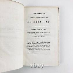 Peuchet Memoirs on Mirabeau & His Time. 4/4 Vol. Bossange, 1824. Eo