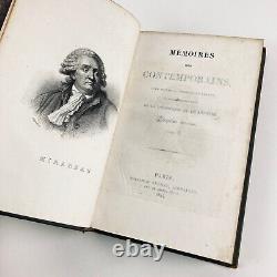 Peuchet Memoirs on Mirabeau & His Time. 4/4 Vol. Bossange, 1824. Eo