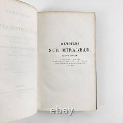 Peuchet Memoirs on Mirabeau & His Time. 4/4 Vol. Bossange, 1824. Eo