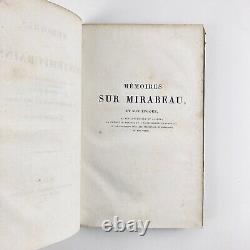 Peuchet Memoirs on Mirabeau & His Time. 4/4 Vol. Bossange, 1824. Eo