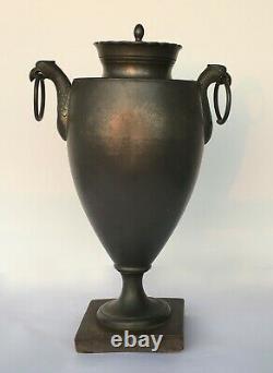 Pewter Coffee Fountain With Eagle Heads Epoque Xixth